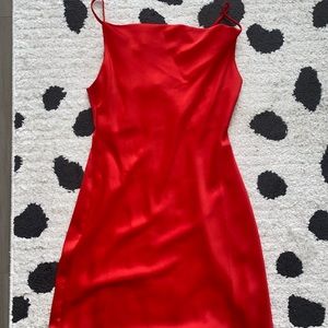 Red Urban Outfitters slip dress